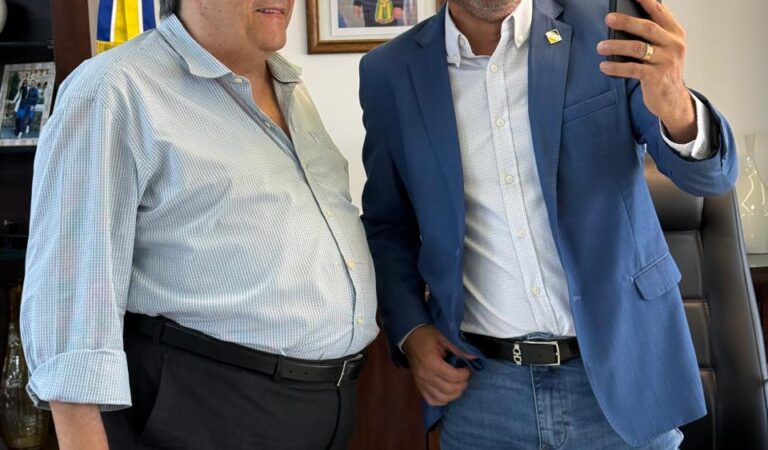 Edison Tabocão é recebido por Wanderlei Barbosa no Palácio Araguaia