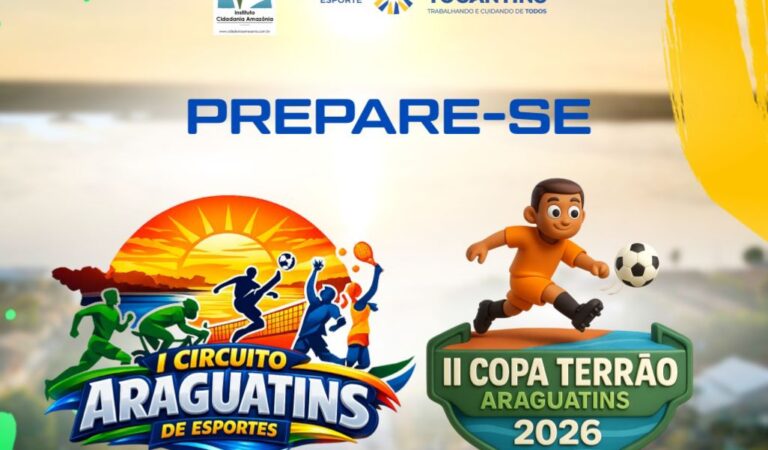 Araguatins sediará I Circuito de Esportes e II Copa Terrão com programação de maio a junho