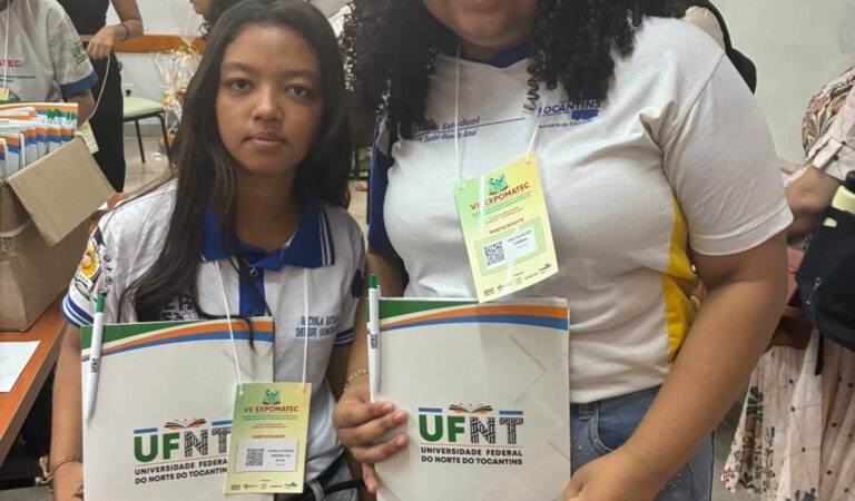 ARAGUATINS: Estudantes da Escola Estadual Denise Gomide Amui apresentam projeto sobre literatura e reflexão social na VII EXPOMATEC da UFNT