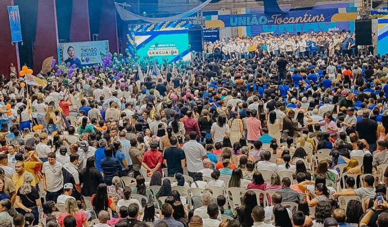 Em Araguaína, Dorinha reúne multidão no lançamento da pré-candidatura ao Governo do Tocantins