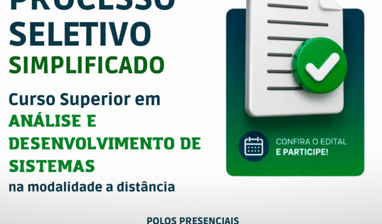 IFTO Campus Araguatins abre inscrições para curso superior de Análise e Desenvolvimento de Sistemas na modalidade a distância