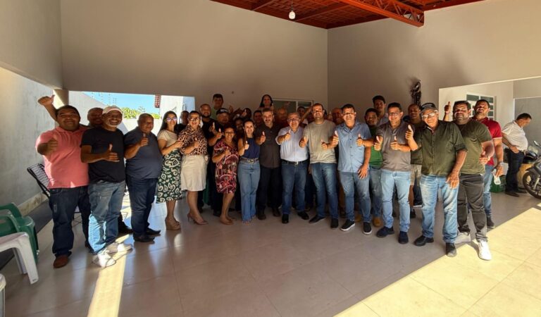 Wiston Gomes recebe Jair Farias e lideranças políticas em café da manhã em Araguatins