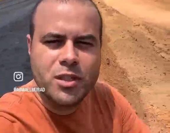 ARAGUATINS: Vereador Abmael Murad comemora início da pavimentação da TO-010