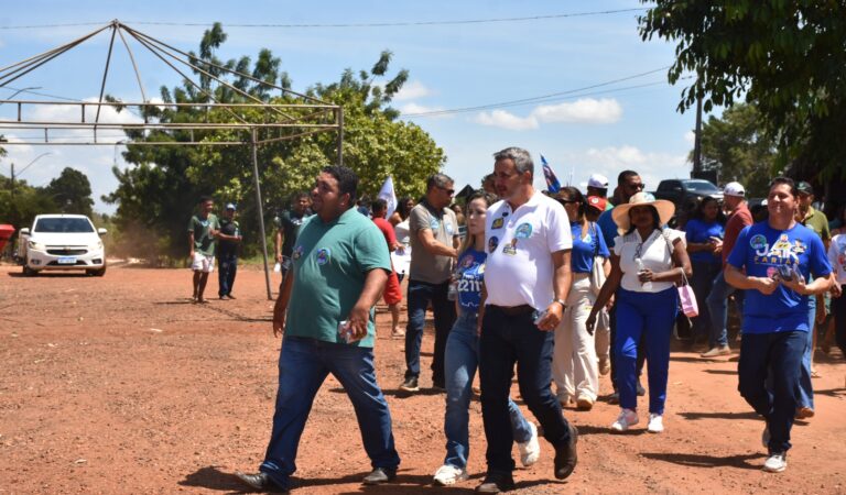 ARAGUATINS: Wiston Gomes realiza caminhada em Macaúba e acelera campanha à reeleição