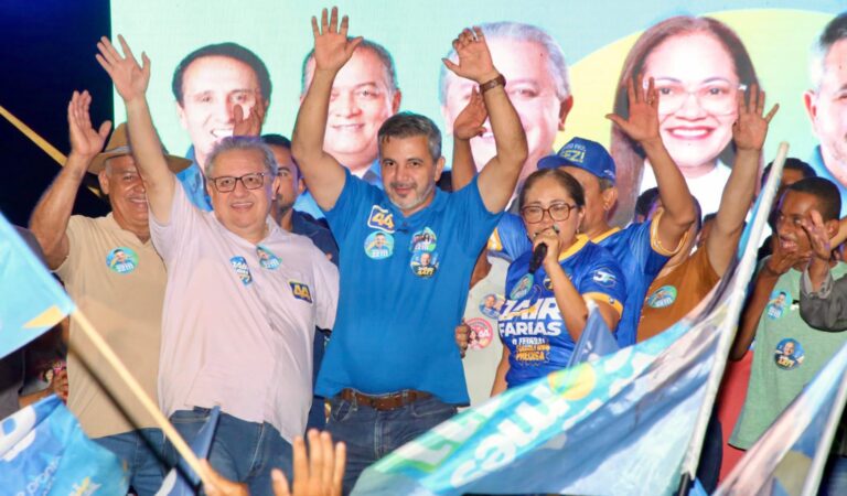 ESPERANTINA: Com carreata e comício, Tota do Francimar reforça campanha de Wiston Gomes e Jair Farias na reta final
