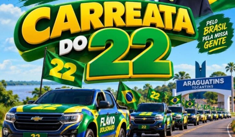 Apoiadores de Flávio Bolsonaro organizam segunda carreata em Araguatins